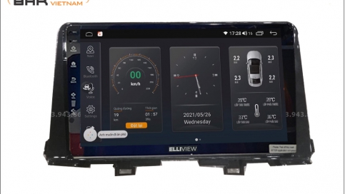 Màn hình DVD Android liền camera 360 xe Kia Morning 2021 - nay | Elliview S4 Basic